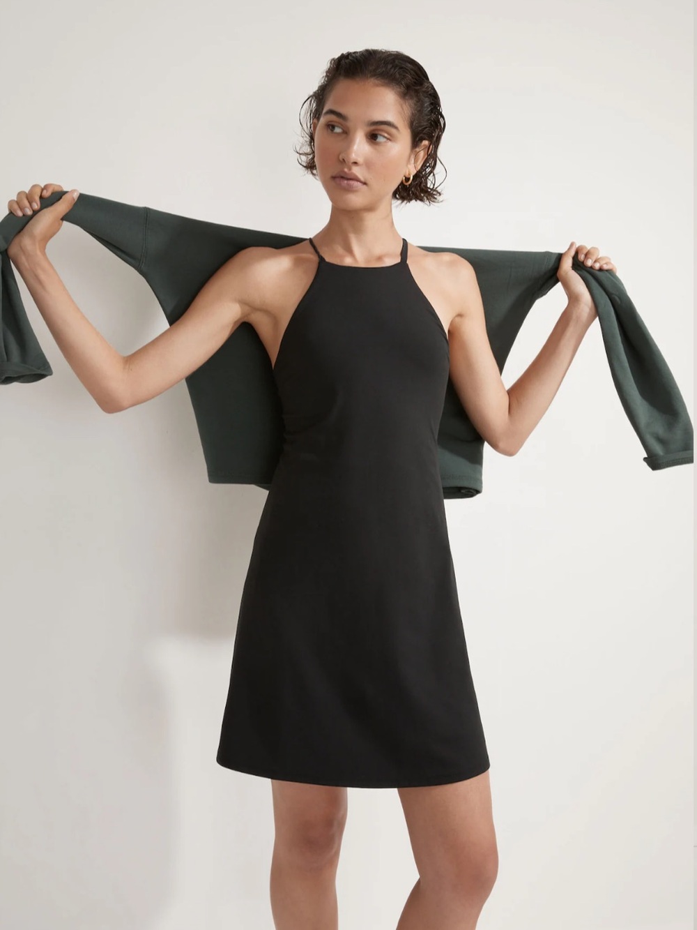 Madewell Black Flex Fitness Dress
